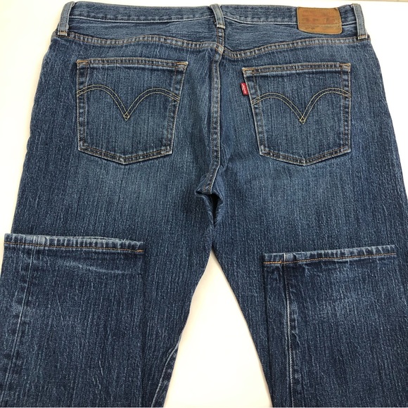 LEVIS 501CT Sz 32 Button Fly Jeans - Picture 9 of 14